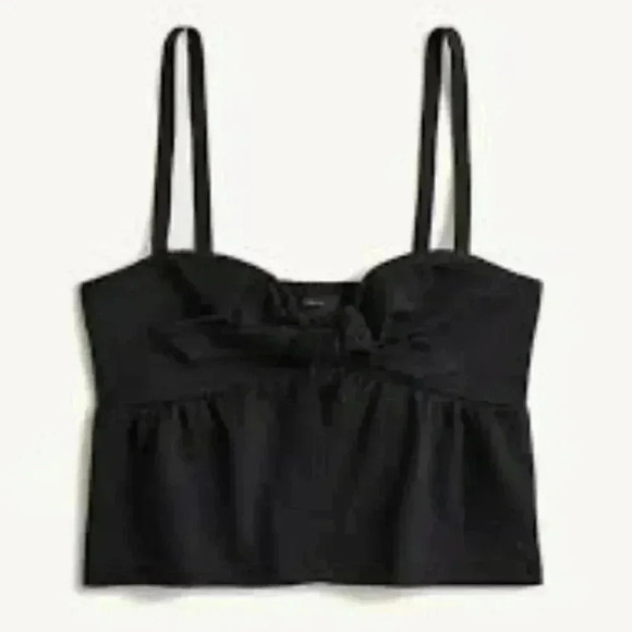 J. Crew Tops - J.Crew Seersucker tie-front top